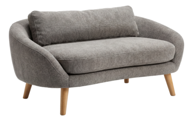 Orthopedic pet sofa with a removable bolster for flexible seating in modern homes.