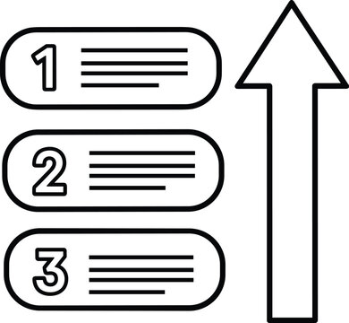Steps to Success with Three Numbered Stages