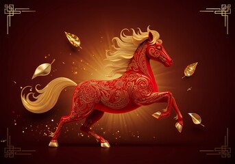 Year Of The Horse Premium Design For Chinese Horse Year Advertisement Chinese Year Of horse