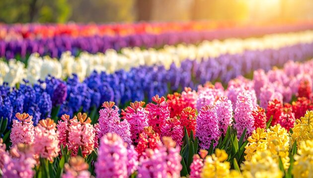 Buntes Hyazinthenbeet &ndash; Ostern Fr&uuml;hling