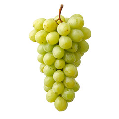 Fresh Green Grapes Cluster Transparent PNG for Food and Botanical Design Projects
