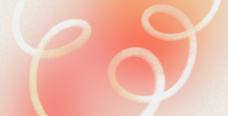 Neutral pastel pink blush abstract liquid grainy gradient with swirl loop line art textured artistic background