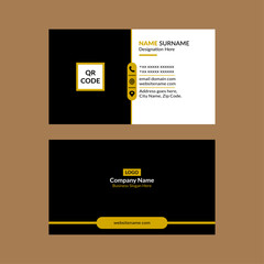 Modern Business Card Template. Classic Layout Display for Promotion.