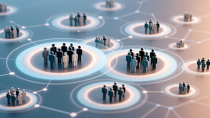 Linking groups in a digital network for collaboration