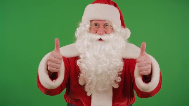 santa claus giving thums up