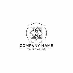 Fototapeta premium Elegant Geometric Logo Design for Company Branding.