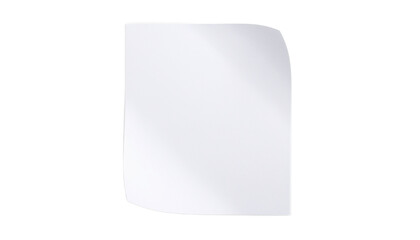 Flat document icon, white paper shape with folded corner, gray outline,