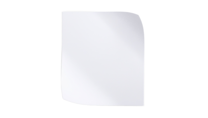 Flat document icon, white paper shape with folded corner, gray outline,
