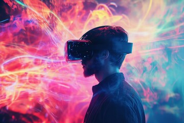 Complex abstract pattern with colorful tessellation