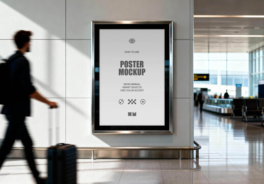 Airport Poster Mockup