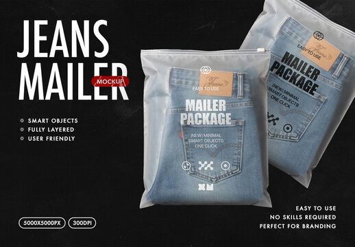 Jeans Mailer Mockup