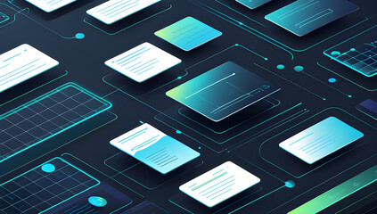 Abstract Artificial Intelligence Concept with Neural Network Data Visualization, Future Technology Digital Connection Background, Global Communication Network and Big Data Analytics