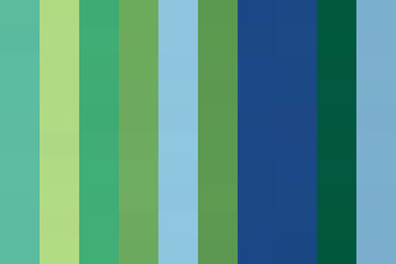 Vertical striped pattern featuring a gradient of fresh greens and tranquil blues, creating a soothing and modern abstract background design ideal.