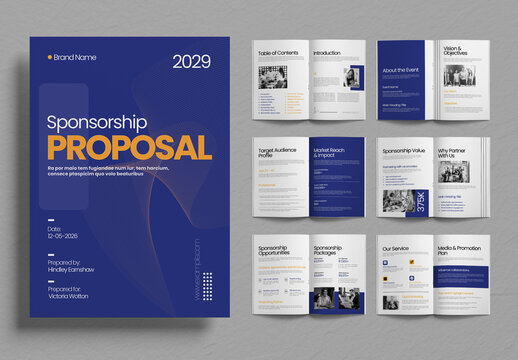 Modern Corporate Sponsorship Proposal Design Template