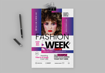 Fashion Week Event Poster Template