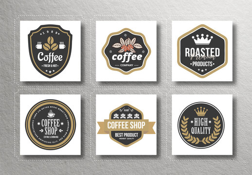 Badge Coffee Shop Logos Collection