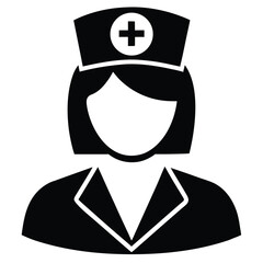 Obraz premium nurse avatar vector on white background