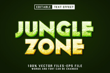 Jungle Zone Editable Text Effect