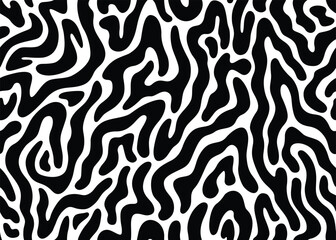 Abstract doodle lines pattern. Vector illustration flat design background. 