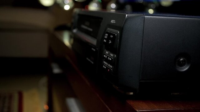 ejecting a video tape from a video tape player