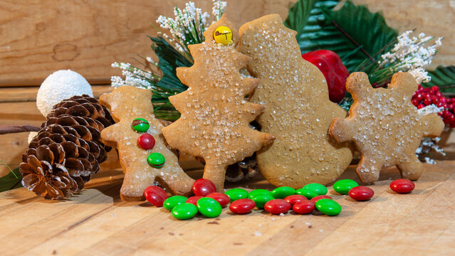 Fresh Baked Christmas Cookies with an extra candy treat for Santa perhaps