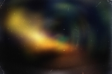 Obraz premium Scratches and Dust Film Noise Grain Overlay. Grunge Old Effect Vintage Retro Light Leaks. Analog aesthetic. Blurred background Trendy overlay gradient. Screen Overlay Mode for Photo edit