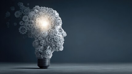 Conceptual illustration of creativity and innovation in industry