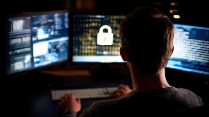 Cybersecurity Monitoring and Data Protection on Multiple Computer Screens
