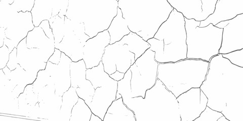 modern black and white scratch and cracks grunge texture dust and distressed wall pattern white background.