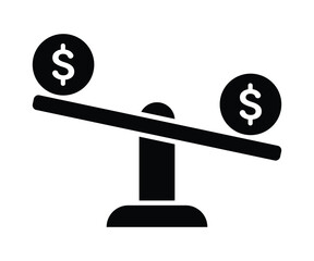 Balance Icon Set. Stability icon. Liquidity Outline Style Icon on White Background.