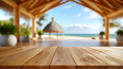 Background serene yoga retreat with open space, defocused expansive wellness venue, spacious meditation environment, uncluttered spirituality sanctuary, minimal practice area, with