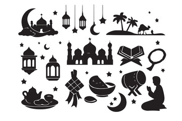 Hand drawn ramadan kareem illustration
