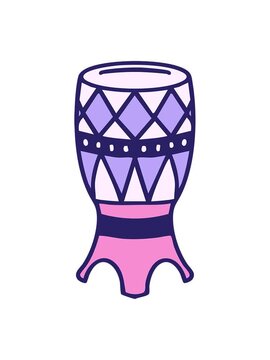 shine light effect animation of brazilian surdo carnival drum