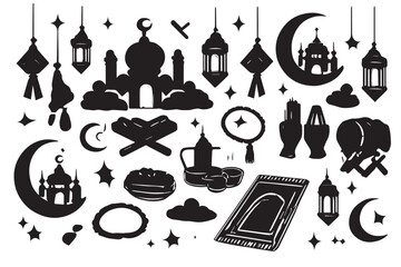 Hand drawn ramadan kareem illustration