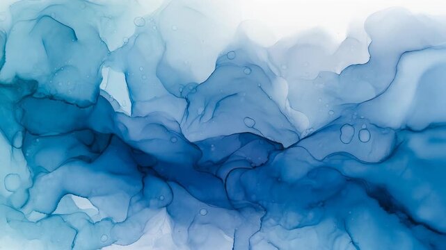 Stunning abstract blue watercolor background with fluid shapes and soft gradients for artistic projects