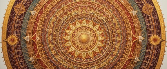 Ornament in the form of a kaleidoscope. Geometric element for design. AI generated Ornament in the form of a kaleidoscope.