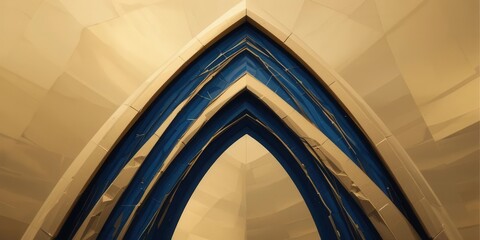 Obraz premium abstract background of the architecture of the modern building, close-up generative AI abstract background of the architecture of