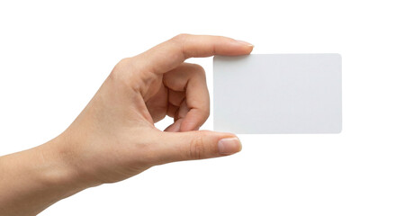 Obraz premium Hand holding blank business card