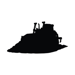 Silhouette of a castle on a hill Vector, illustration © MdSaddam
