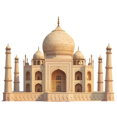 Fototapeta premium The taj mahal isolated on transparent background