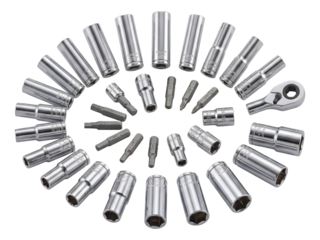 22-piece socket set for HVAC system installations.
