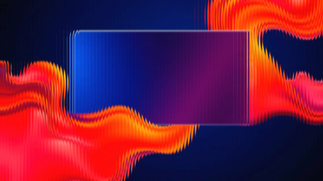 Vibrant digital wave design with gradient colors - Powered by Adobe