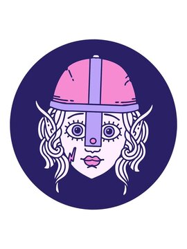 jiggle and pause animation of icon of elf fighter character face