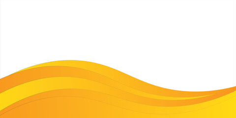 Vector orange line background curve element with white space for text and message design, overlapping layers,