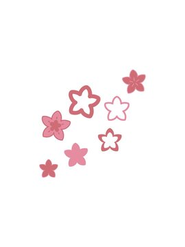 sales flash animation of multiple flowers form a japnese floral pattern