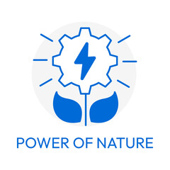 Nature Power Sustainable Energy Vector Icon