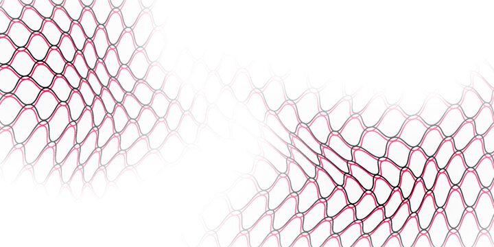Red black nets like a AC Milan, sport concept nets. Seamless wavy pattern for sportswear or soccer goal, volleyball net, basketball hoop, cricket design. Mesh with nets concept