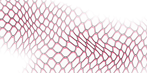 Fototapeta premium Red black nets like a AC Milan, sport concept nets. Seamless wavy pattern for sportswear or soccer goal, volleyball net, basketball hoop, cricket design. Mesh with nets concept. Vector illustration