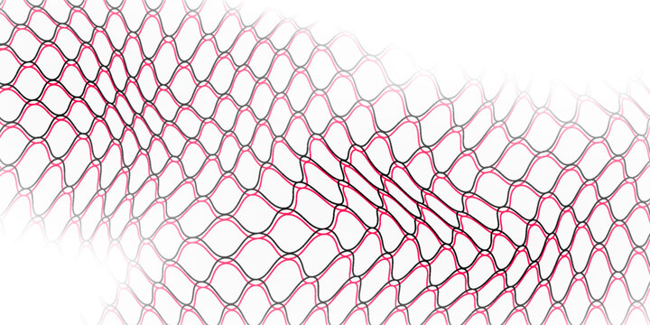 Red black nets like a AC Milan, sport concept nets. Seamless wavy pattern for sportswear or soccer goal, volleyball net, basketball hoop, cricket design. Mesh with nets concept. Vector illustration