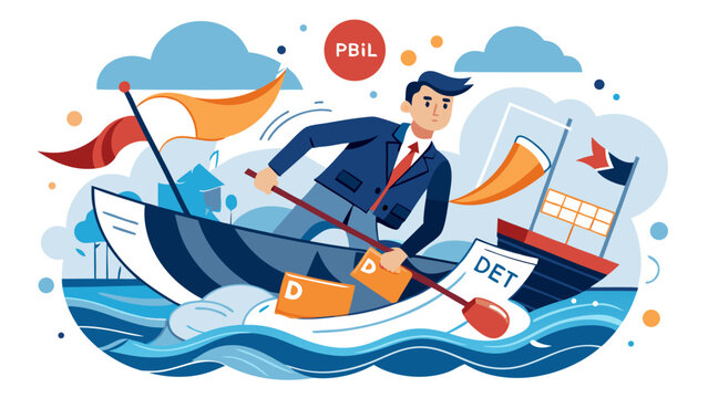 market volatility concept showing risk, decline and financial decision making illustration visualize